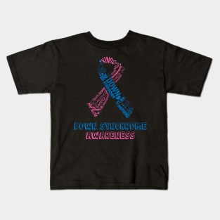 Down syndrome awareness loving caring inspiring Kids T-Shirt